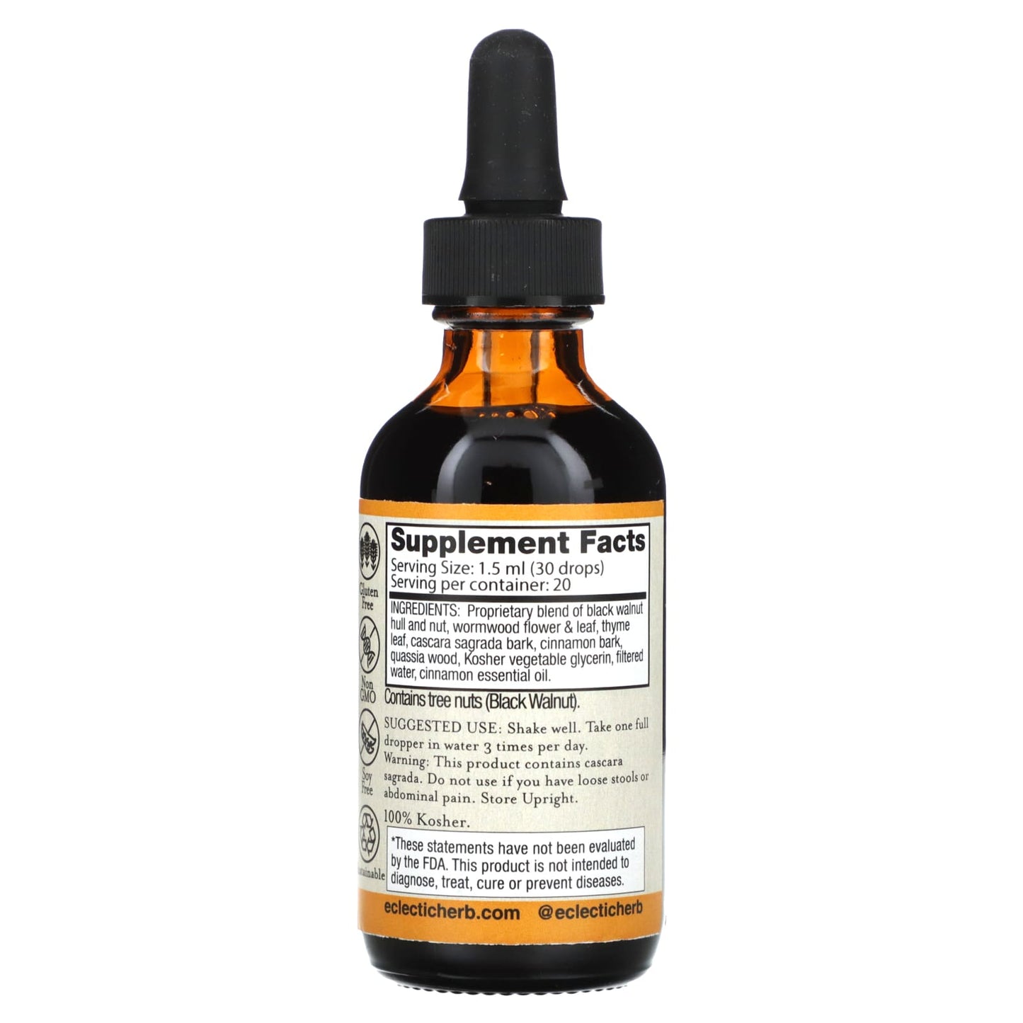 ParaFight Glycerite for Intestinal Support by Eclectic Herb, 2 fl oz - Image 2