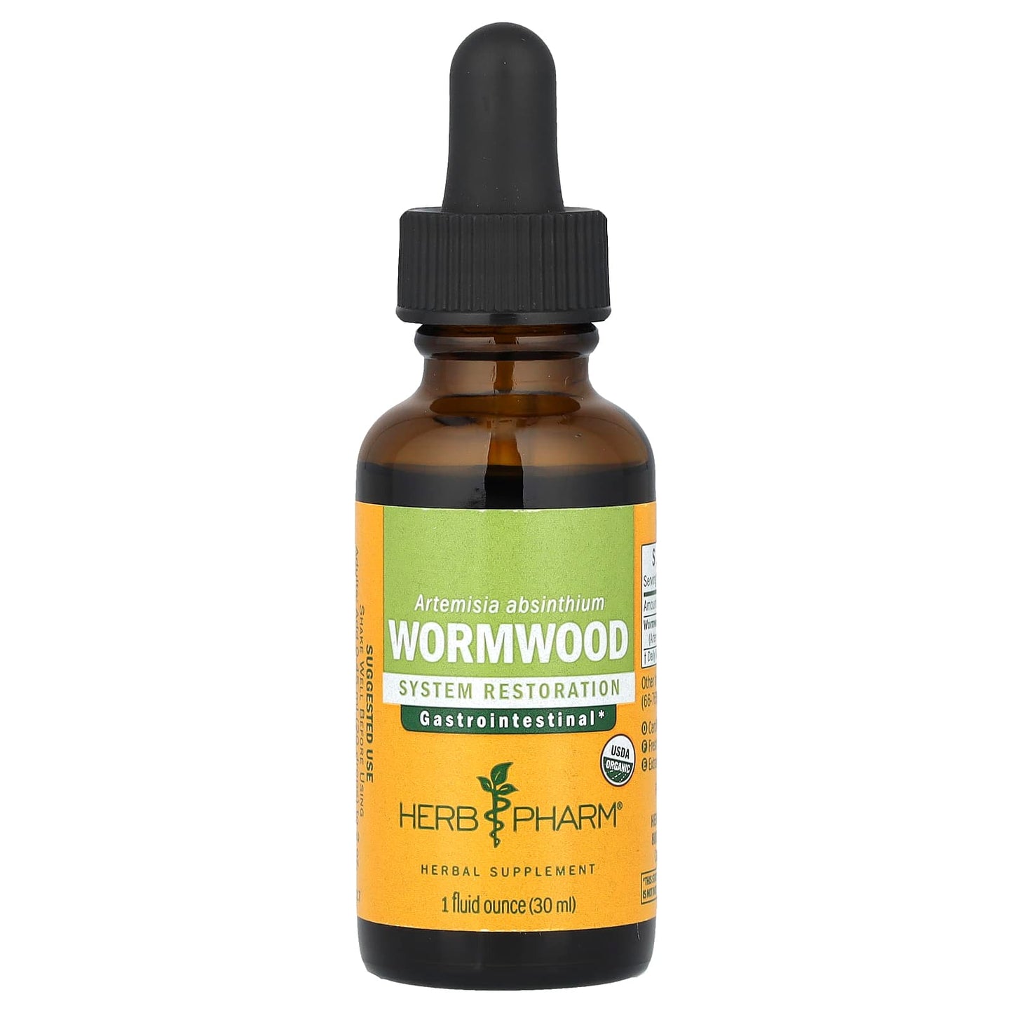 Wormwood Liquid Extract by Herb Pharm - USDA Organic Digestive Aid - Image 1