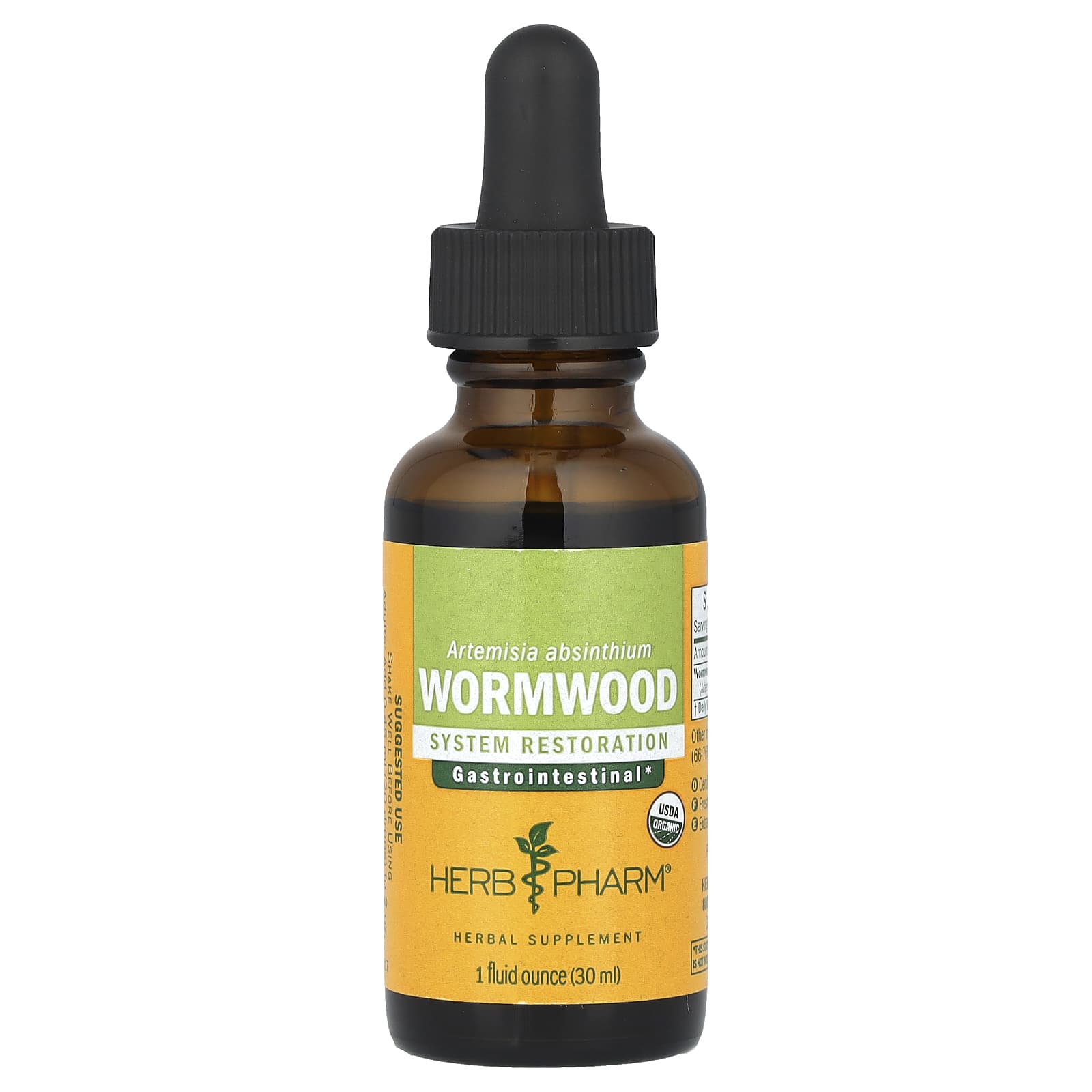 Wormwood Liquid Extract by Herb Pharm - USDA Organic Digestive Aid - Image 1