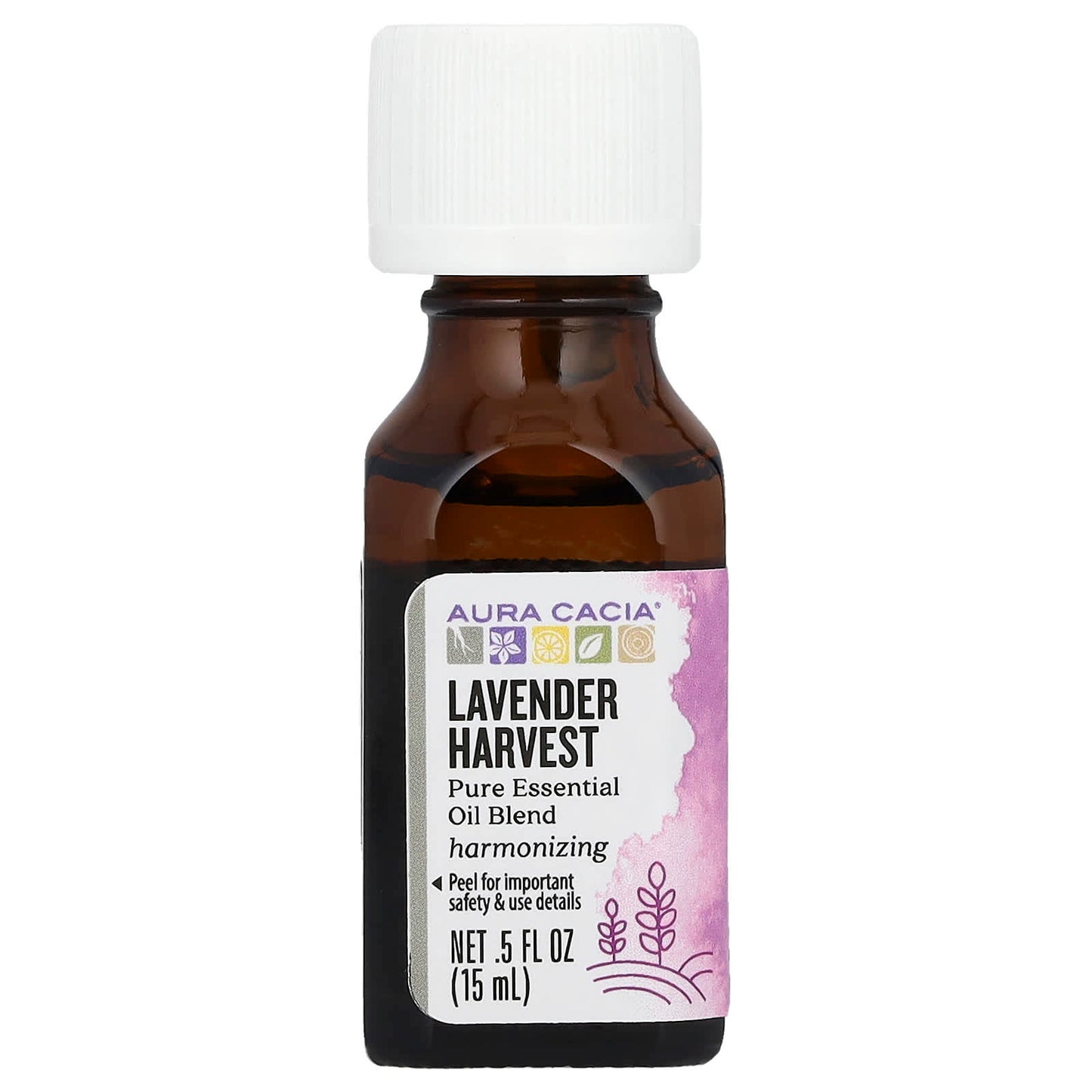 Aura Cacia Lavender Harvest Essential Oil Blend - 0.5 fl oz (15 ml) - Image 1