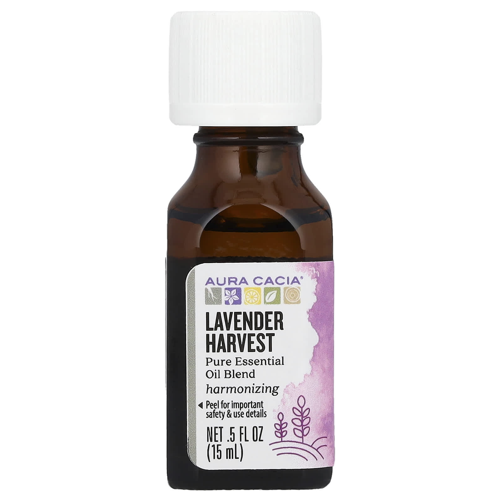 Aura Cacia Lavender Harvest Essential Oil Blend - 0.5 fl oz (15 ml) - Image 1