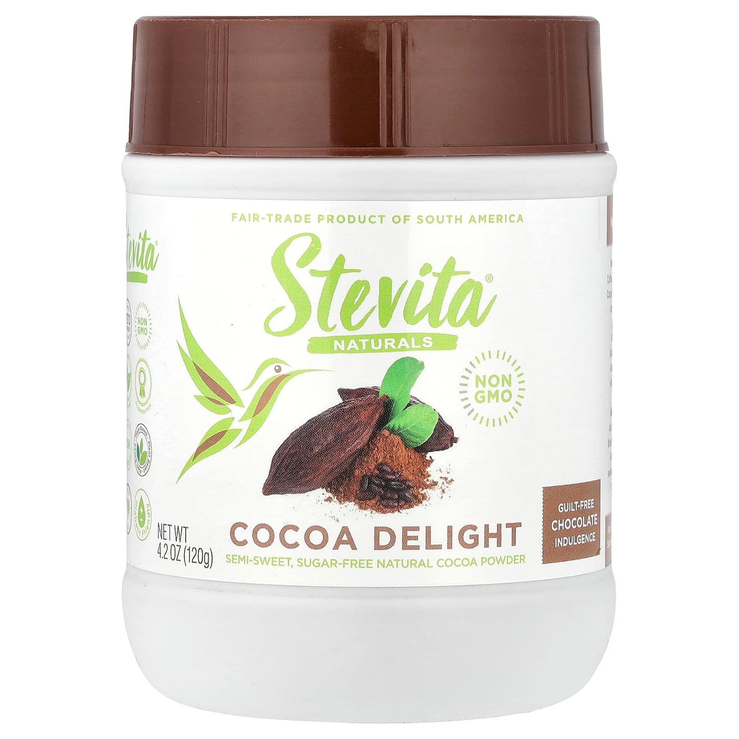 Stevita, Naturals, Cocoa Delight, 4.2 oz (120 g) - Image 1
