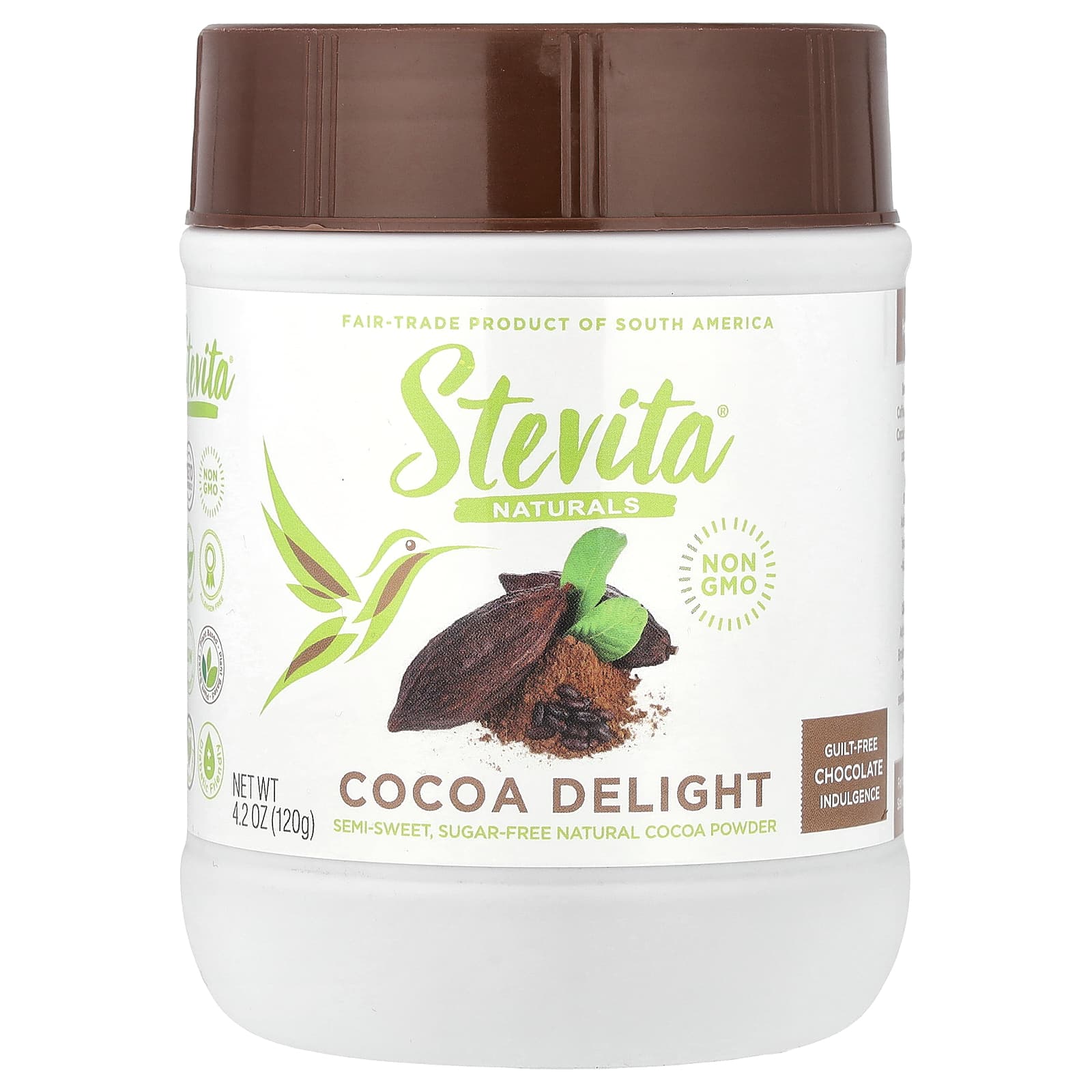 Stevita, Naturals, Cocoa Delight, 4.2 oz (120 g) - Image 1
