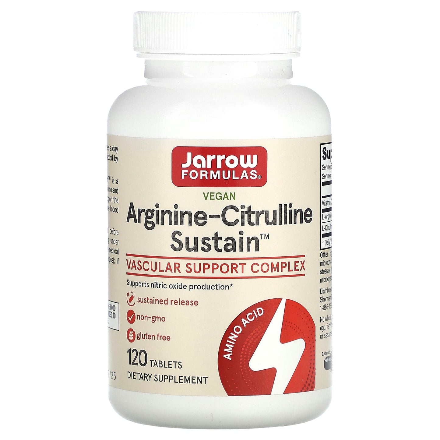 Arginine-Citrulline Sustain: Boost Nitric Oxide for Stronger Blood Flow - Image 1