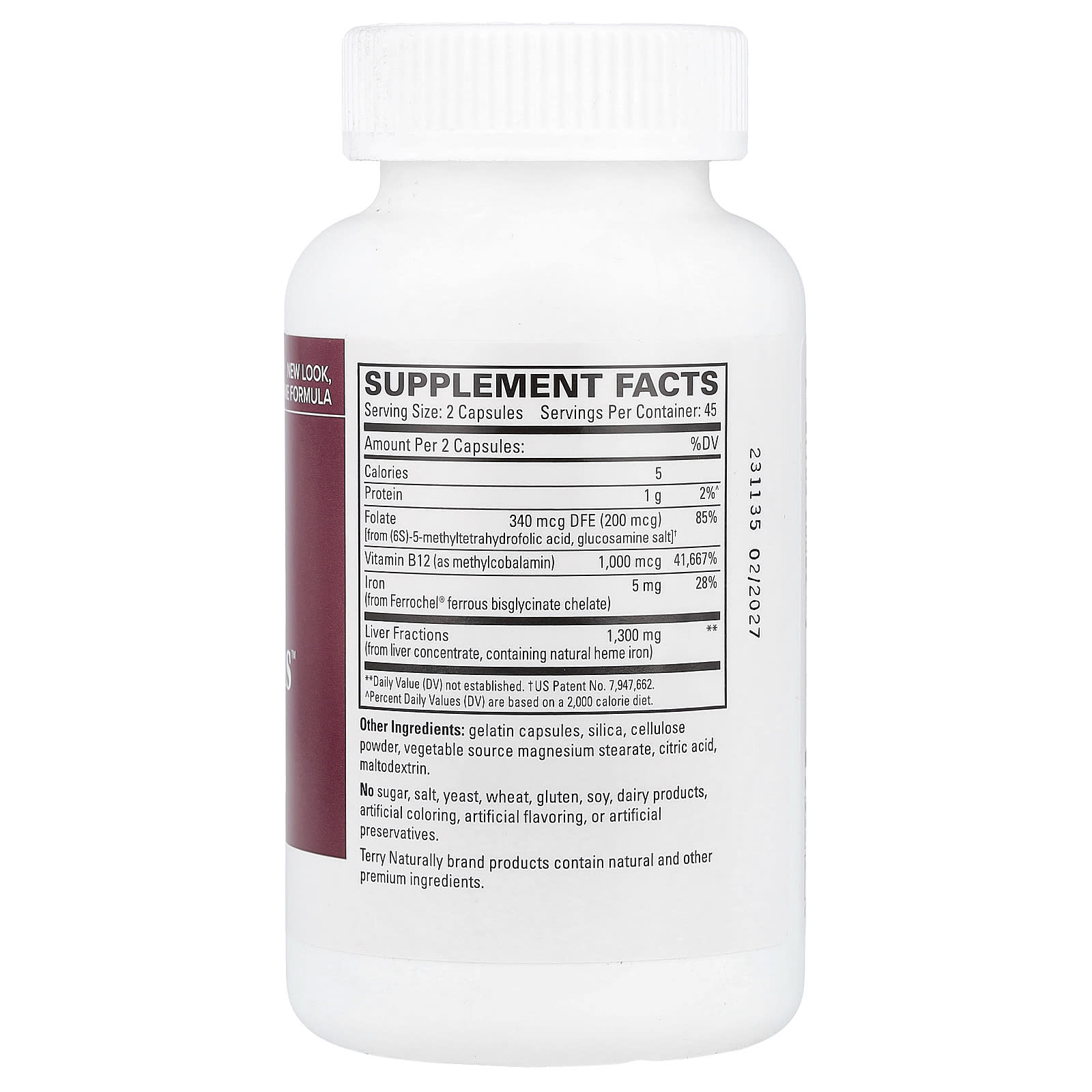 Terry Naturally, Liver Fractions™, 90 Capsules - Image 2
