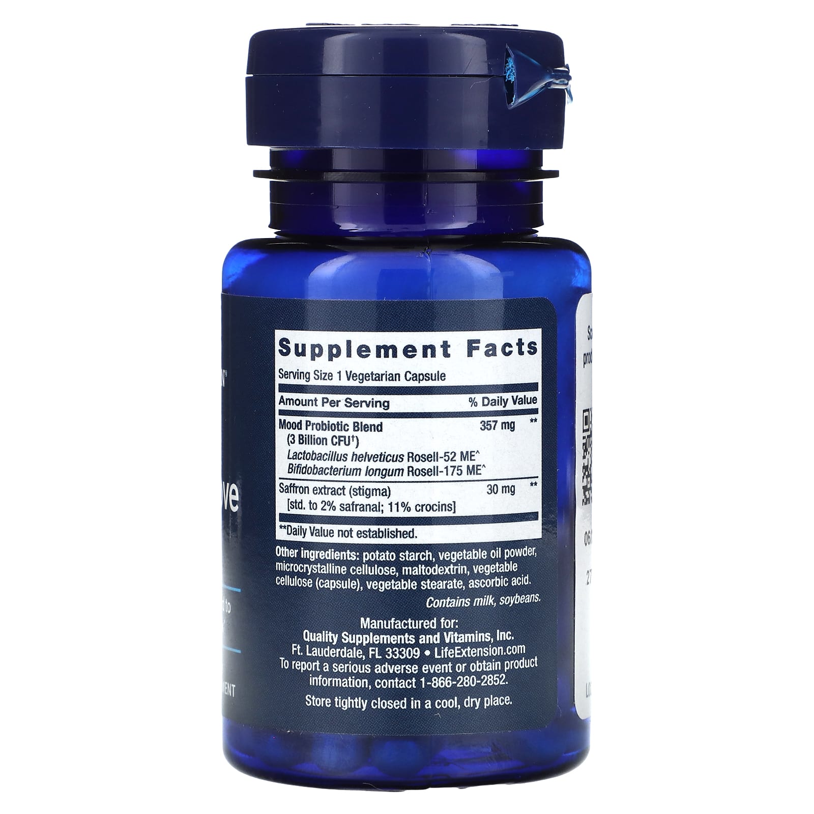 Life Extension, FLORASSIST Mood Improve,  30 Vegetarian Capsules - Image 2