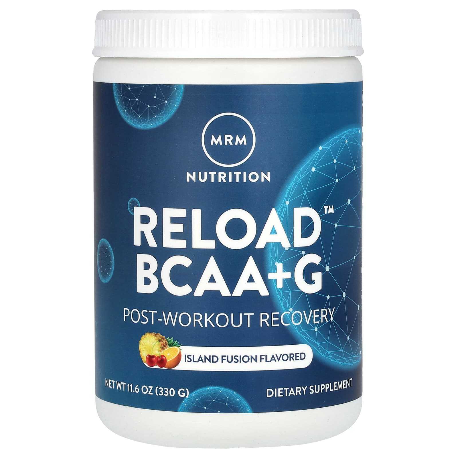 MRM Nutrition, Reload BCAA+G, Post-Workout Recovery, Island Fusion, 11.6 oz (330 g) - Image 1