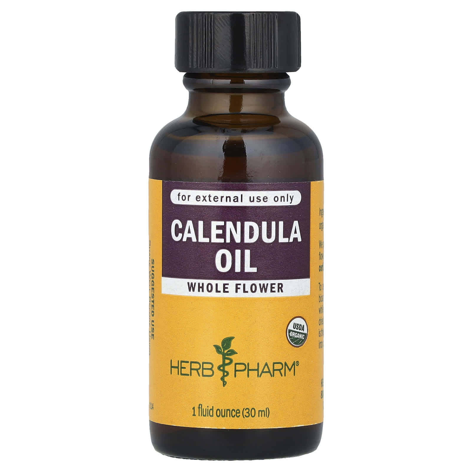 Calendula Oil for Skin, USDA Organic, 1 fl oz - Image 1