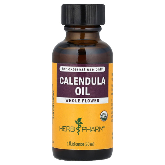 Calendula Oil for Skin, USDA Organic, 1 fl oz - Image 1