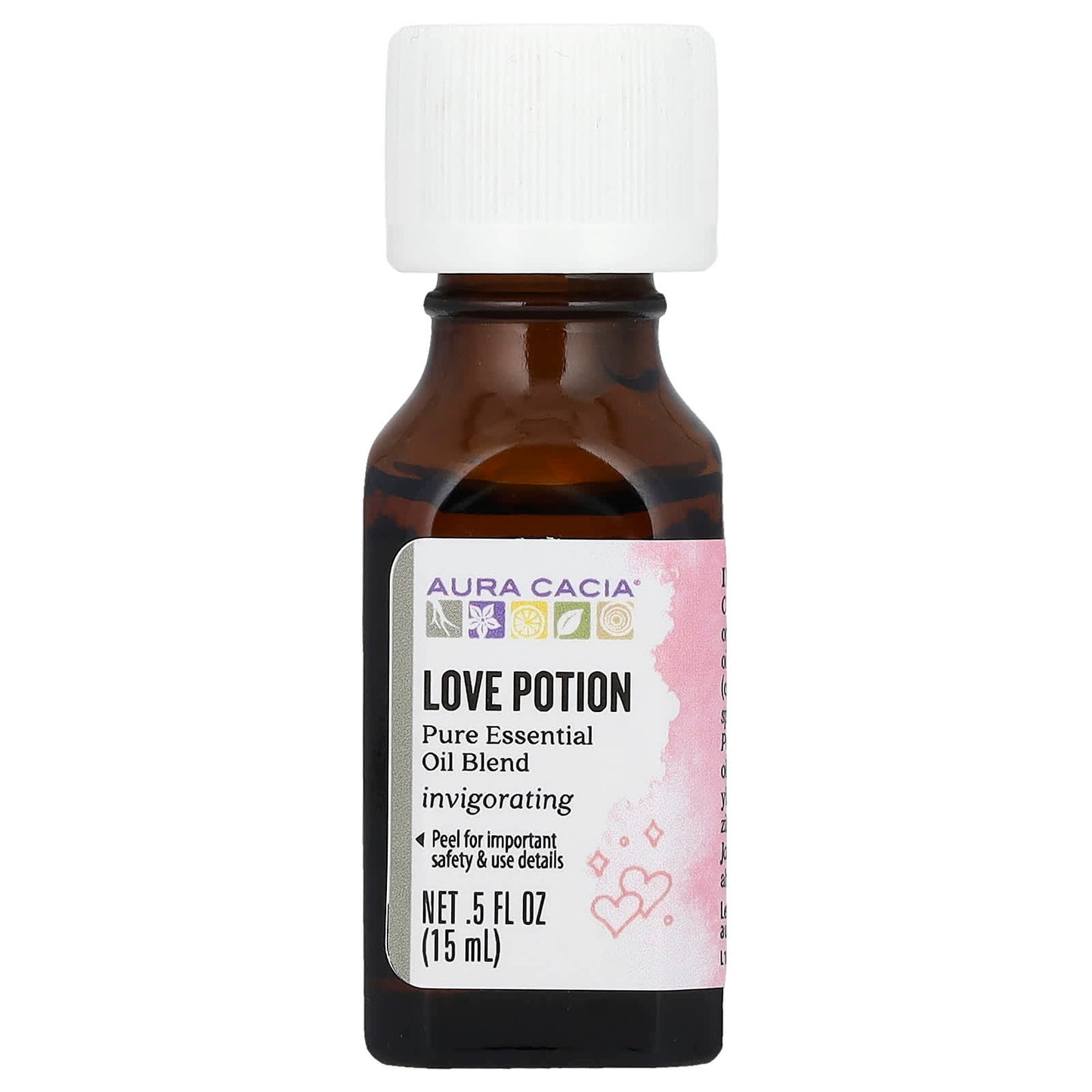 Aura Cacia Love Potion Essential Oil Blend for Romance & Relaxation - Image 1