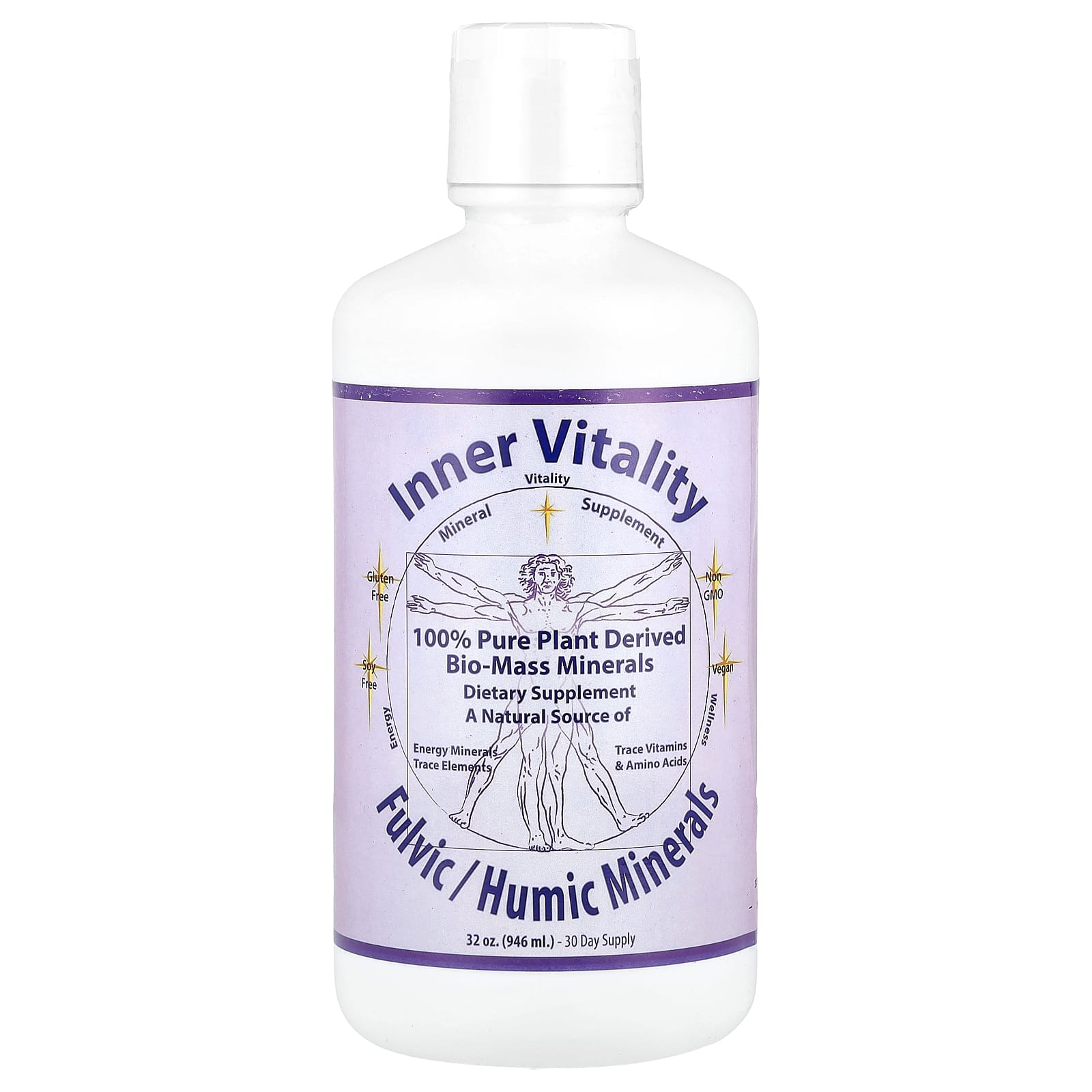 Morningstar Minerals, Inner Vitality, Fulvic/Humic Minerals, 32 oz (946 ml) - Image 1