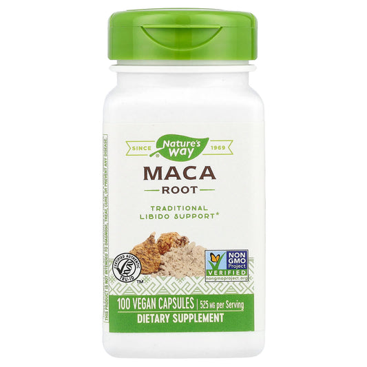 Nature's Way, Maca Root, 525 mg, 100 Vegan Capsules - Image 1
