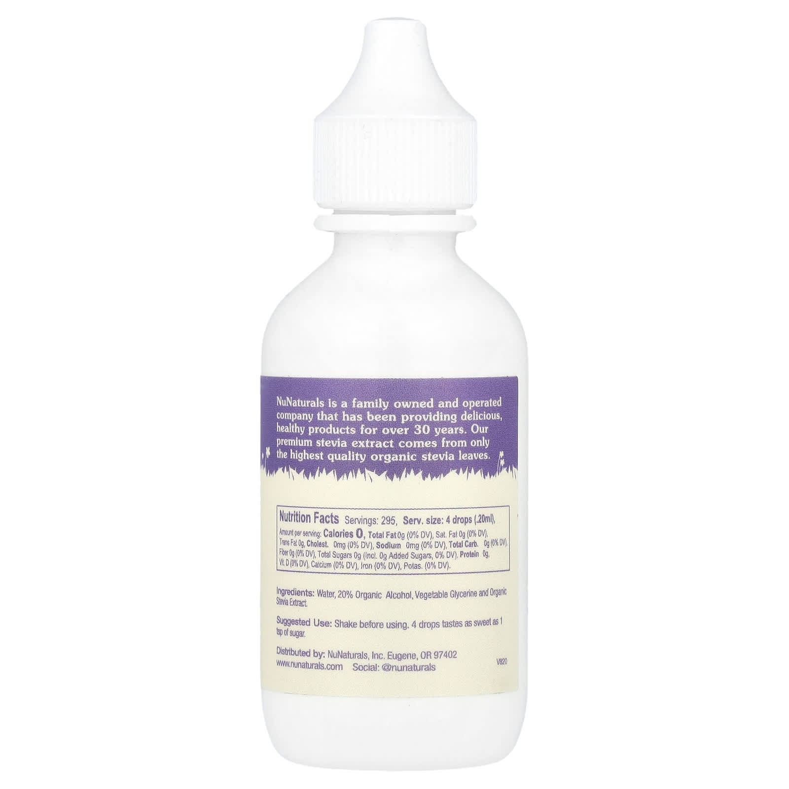 NuNaturals, Clear Extract Stevia, 2 fl oz (59 ml) - Image 2