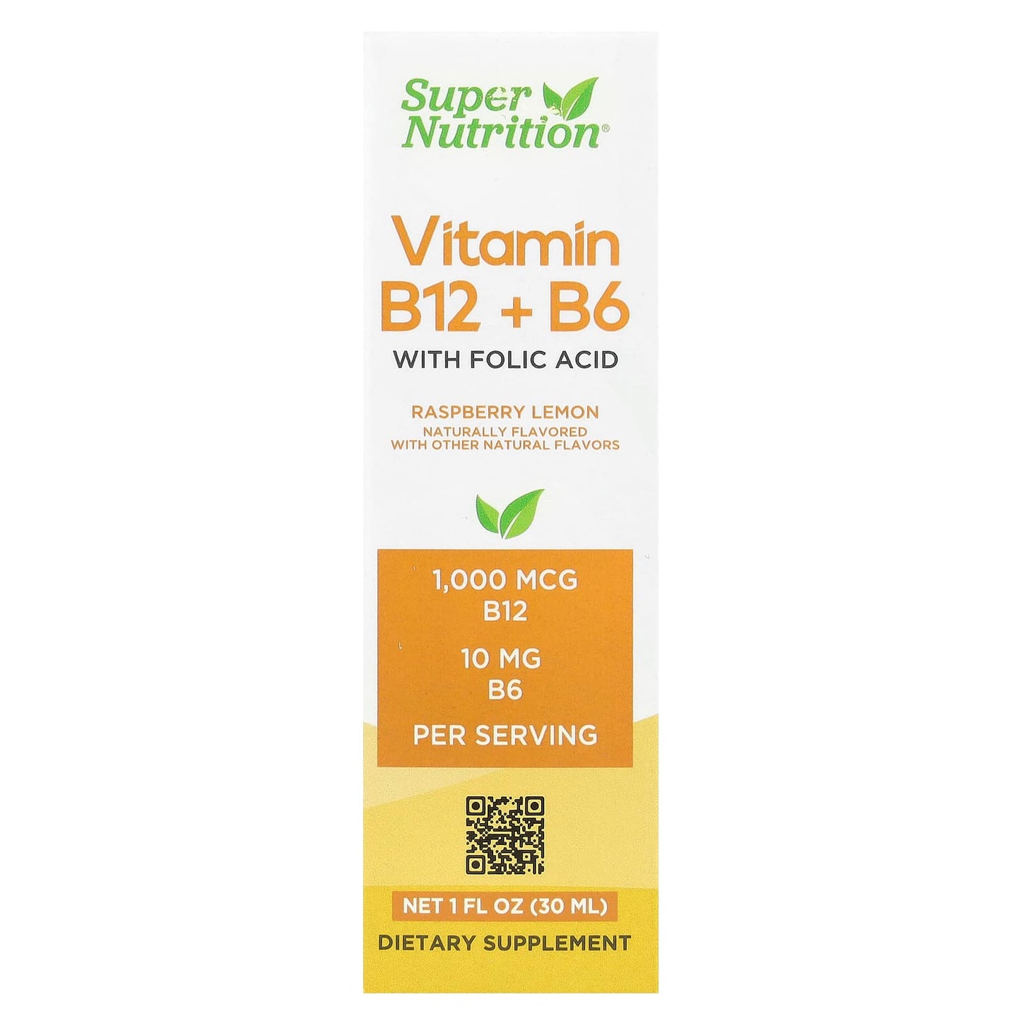 Boost Energy with Super Nutrition Vitamin B12 + B6 Liquid Supplement - Image 1