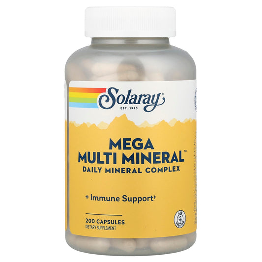 Solaray, Mega Multi Mineral™, 200 Capsules - Image 1