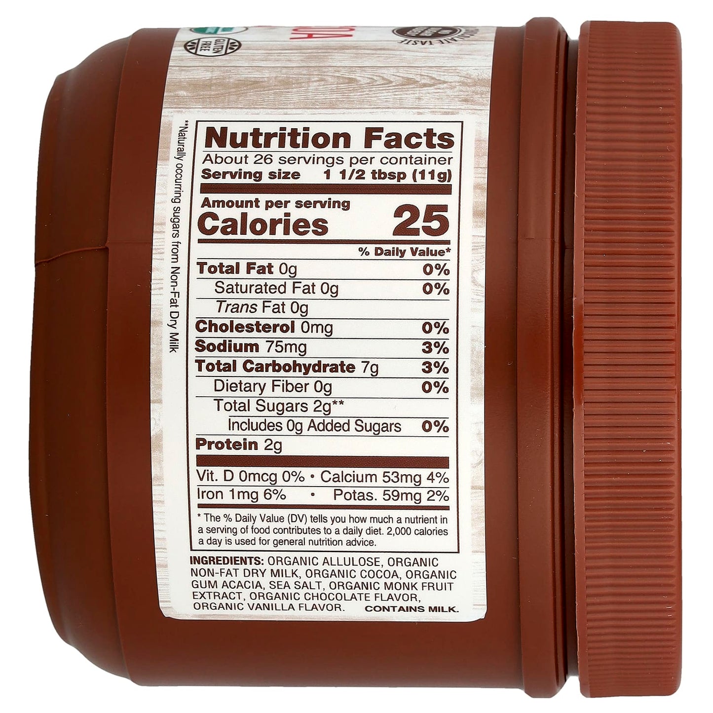 NOW Foods, Real Food, Organic Slender Hot Cocoa, 10 oz (284 g) - Image 2