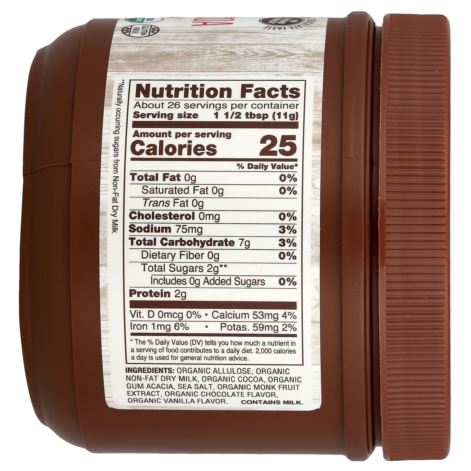 NOW Foods, Real Food, Organic Slender Hot Cocoa, 10 oz (284 g) - Image 2