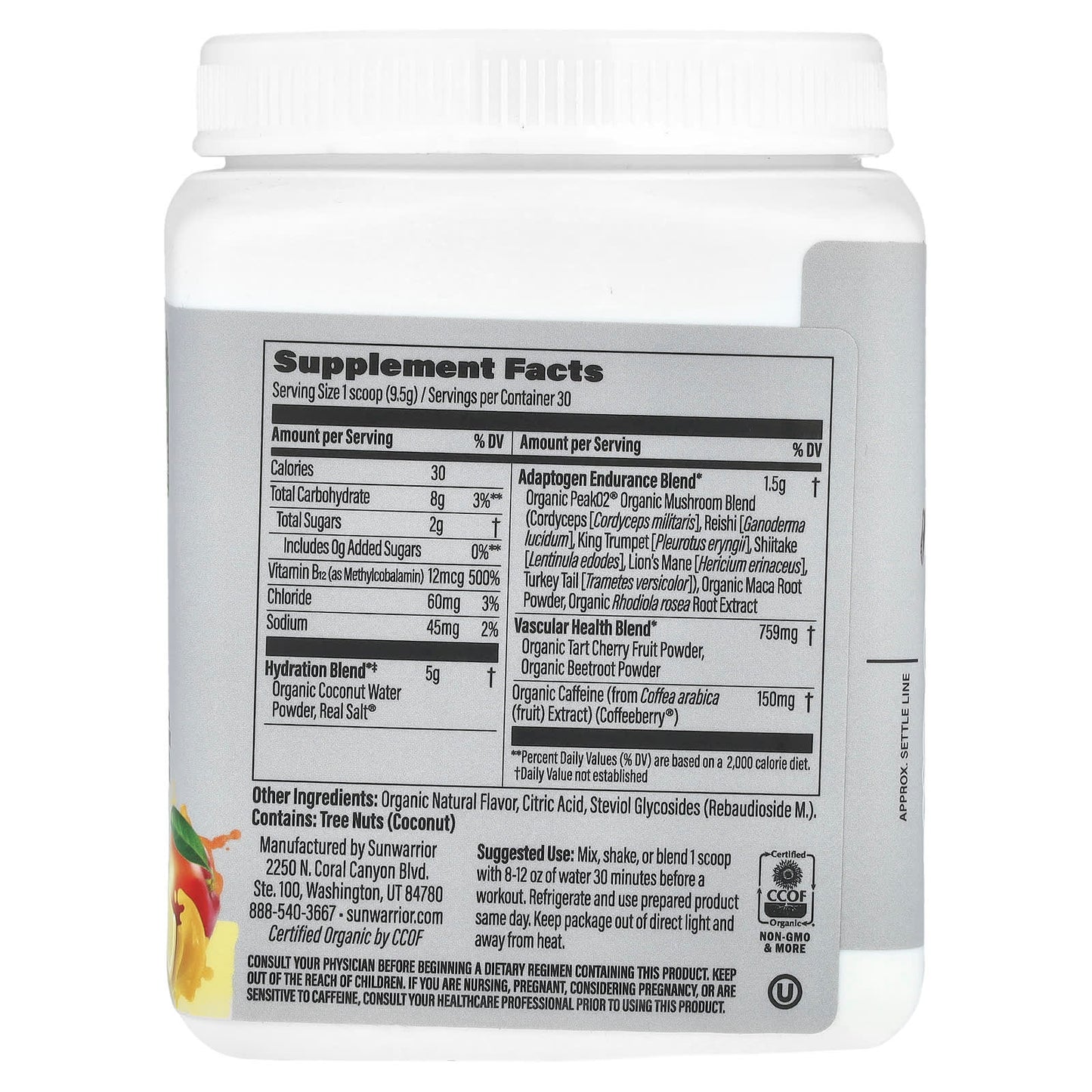 Sunwarrior, Sport, Active Energy Preworkout, Mango Lemonade, 10 oz ( 285 g) - Image 2