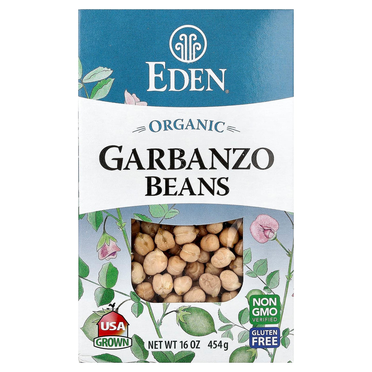 Organic Garbanzo Beans by Eden Foods, 16 oz (454g), Non-GMO & Gluten-Free - Image 1