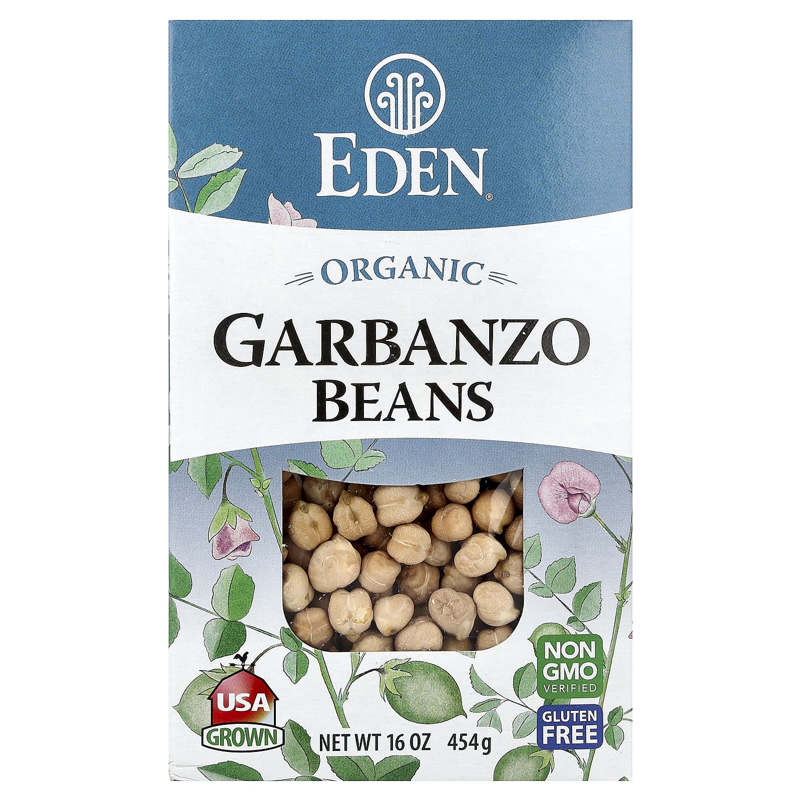 Organic Garbanzo Beans by Eden Foods, 16 oz (454g), Non-GMO & Gluten-Free - Image 1