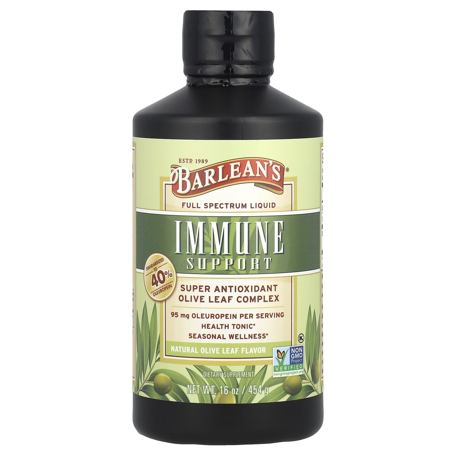 Barlean's Olive Leaf Complex | Immune Support & Antioxidant 95mg - Image 1