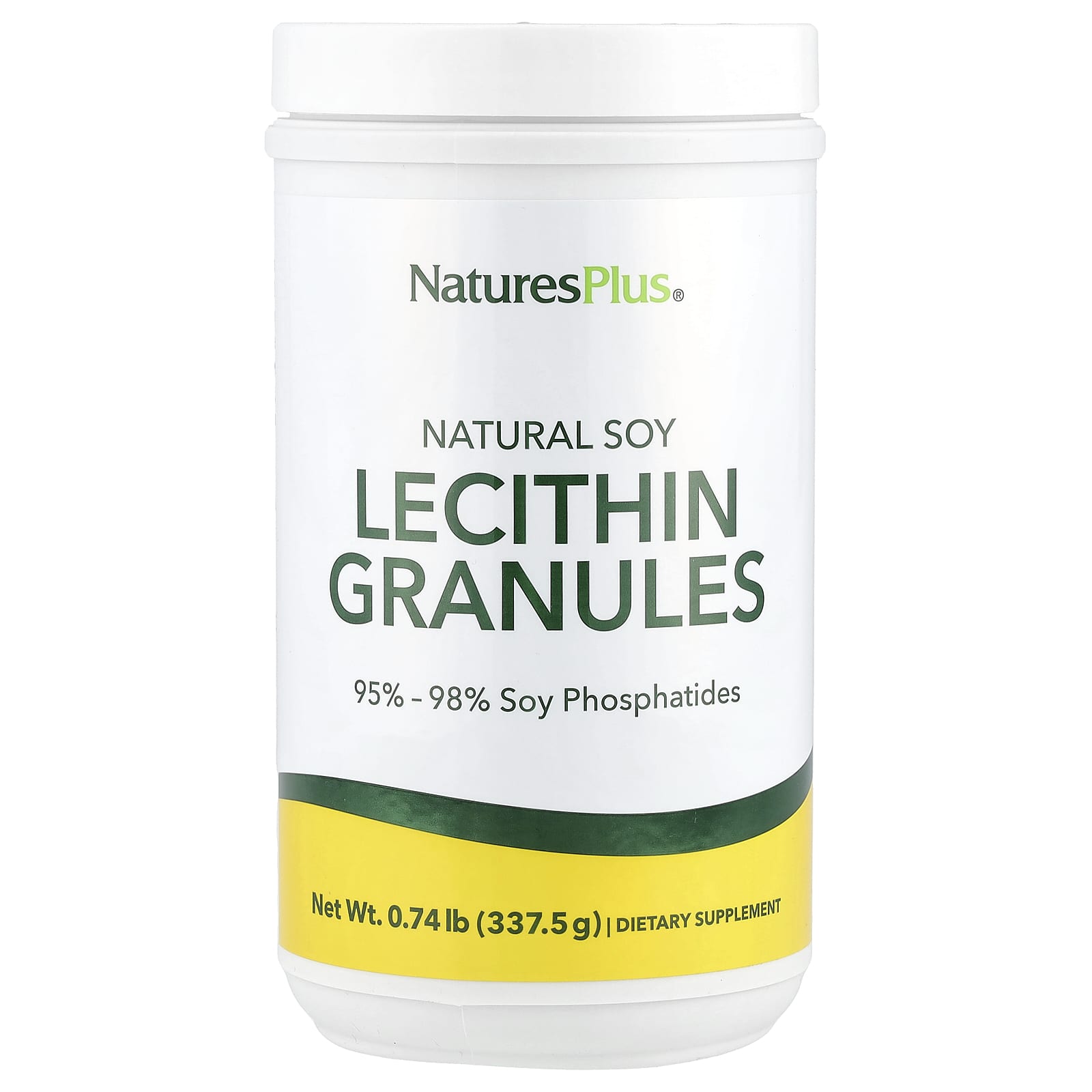 NaturesPlus, Natural Soy Lecithin Granules, 0.74 lb (337.5 g) - Image 1