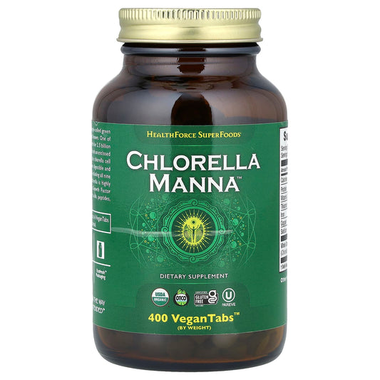 Chlorella Manna VeganTabs by HealthForce Superfoods - USDA Organic & Gluten Free - Image 1