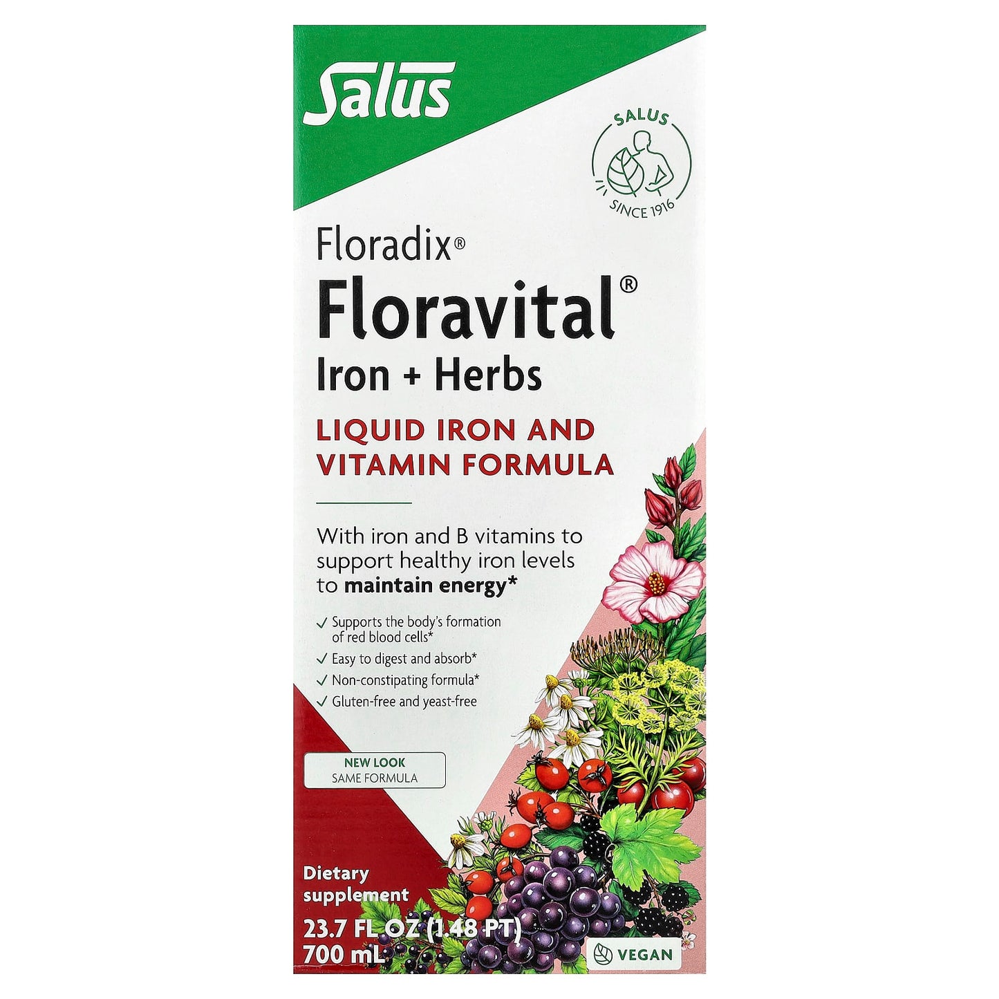 Floradix Floravital Liquid Iron Supplement 23.7 fl oz (700 ml) - Image 1