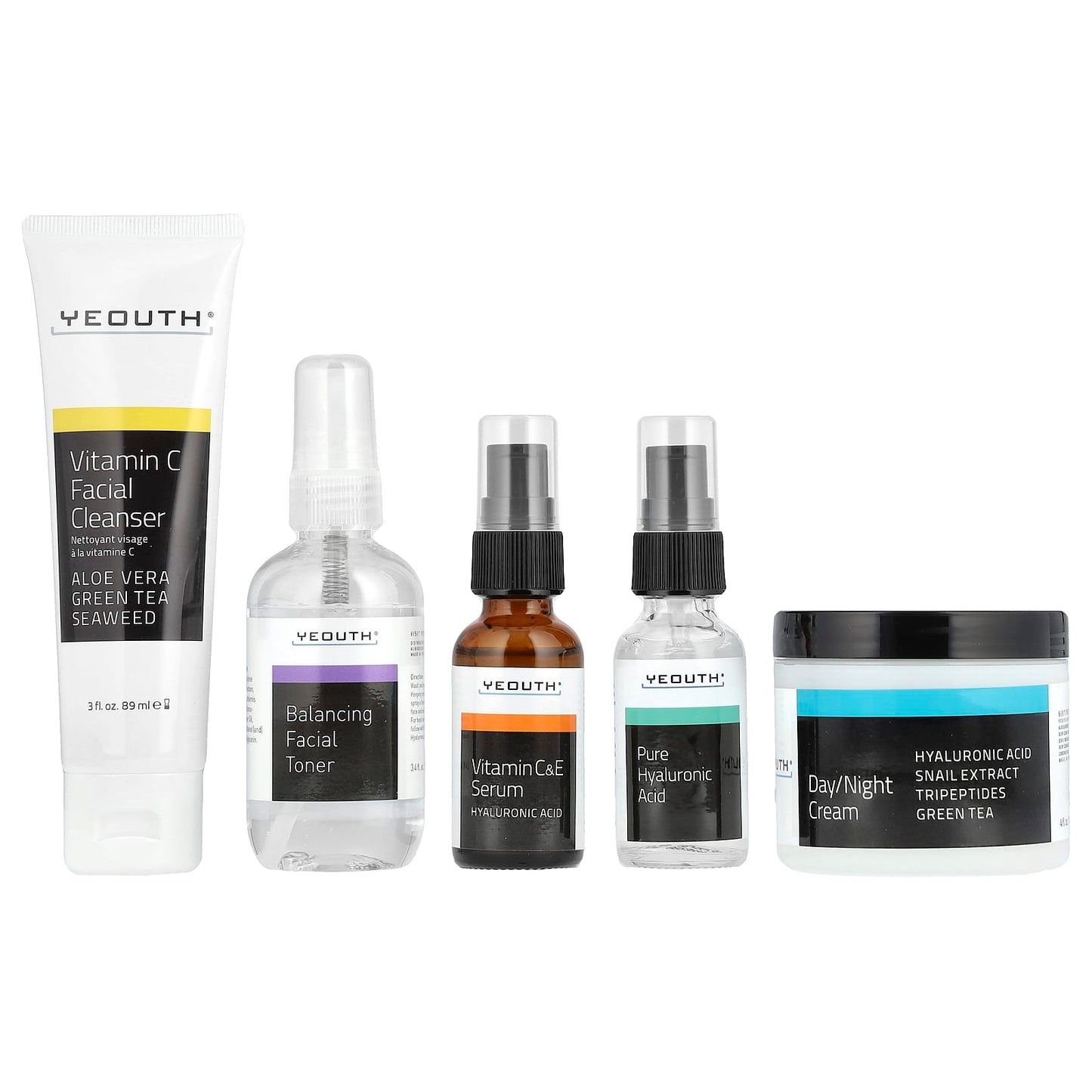 YEOUTH, Basic Skincare Essentials Set , 5 Piece Set - Image 1
