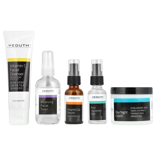 YEOUTH, Basic Skincare Essentials Set , 5 Piece Set - Image 1