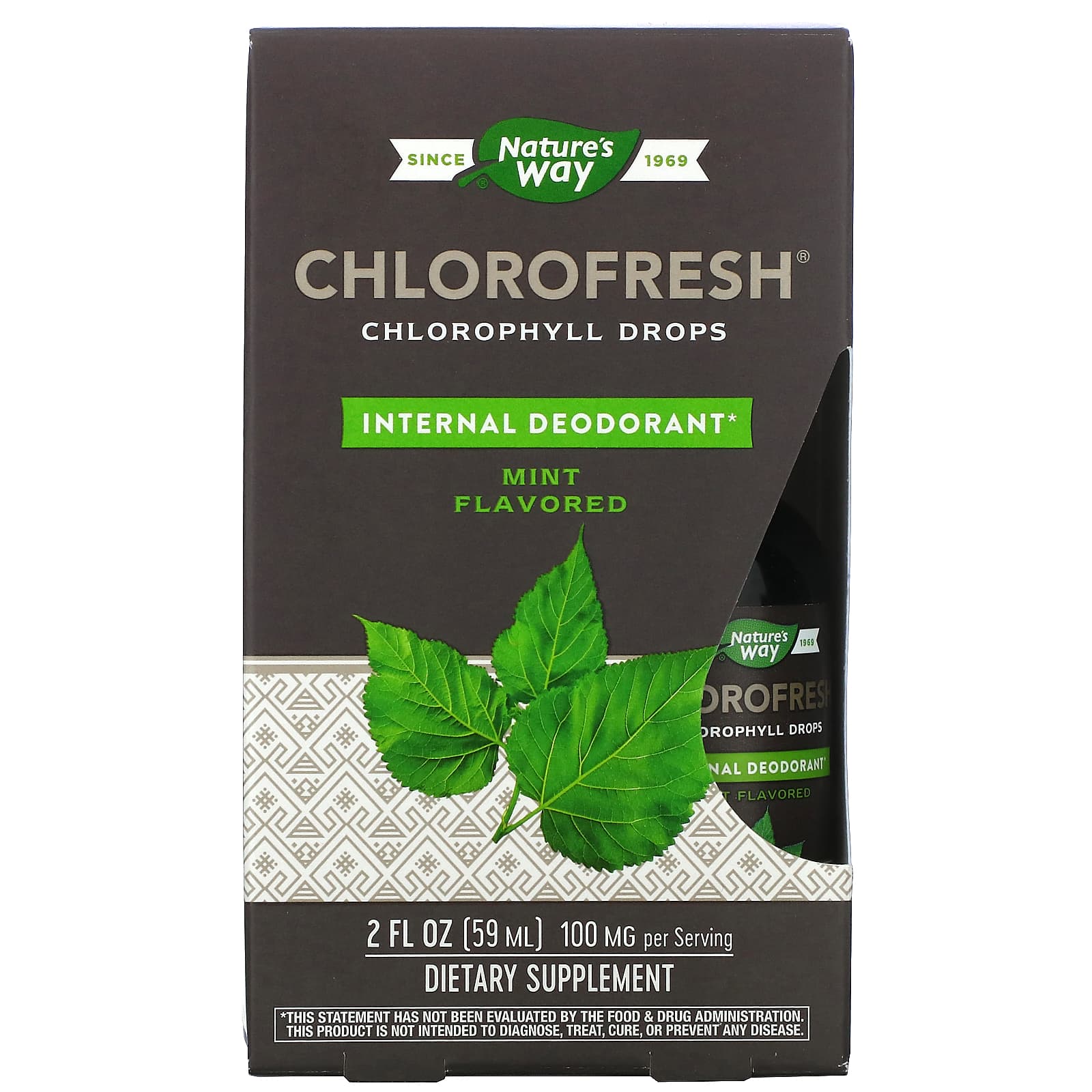 Nature's Way, Chlorofresh, Chlorophyll Drops, Mint, 2 fl oz (59 ml) - Image 1