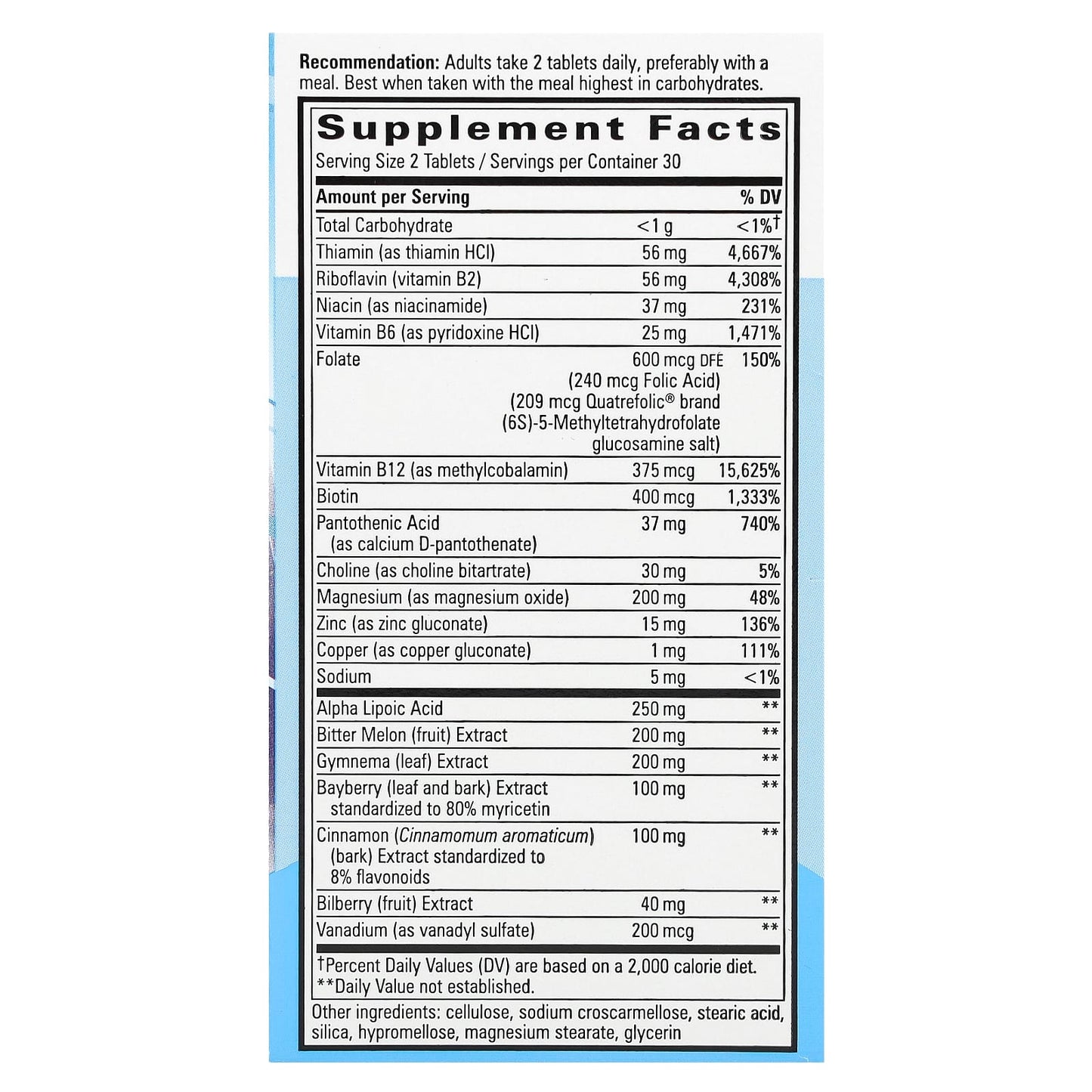 Nature's Way, Blood Sugar Manager, 60 Tablets - Image 2
