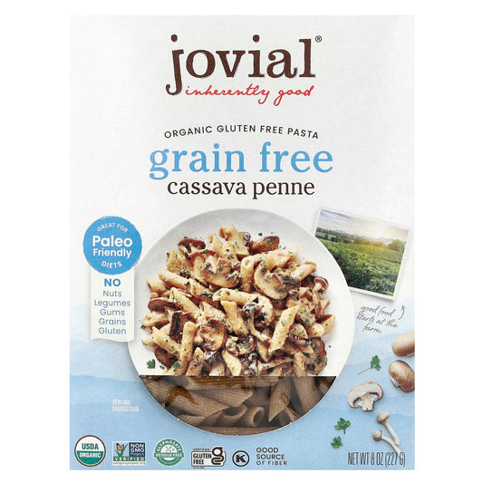 Jovial Organic Cassava Penne Pasta, Gluten Free, 8 oz (227g) - Image 1