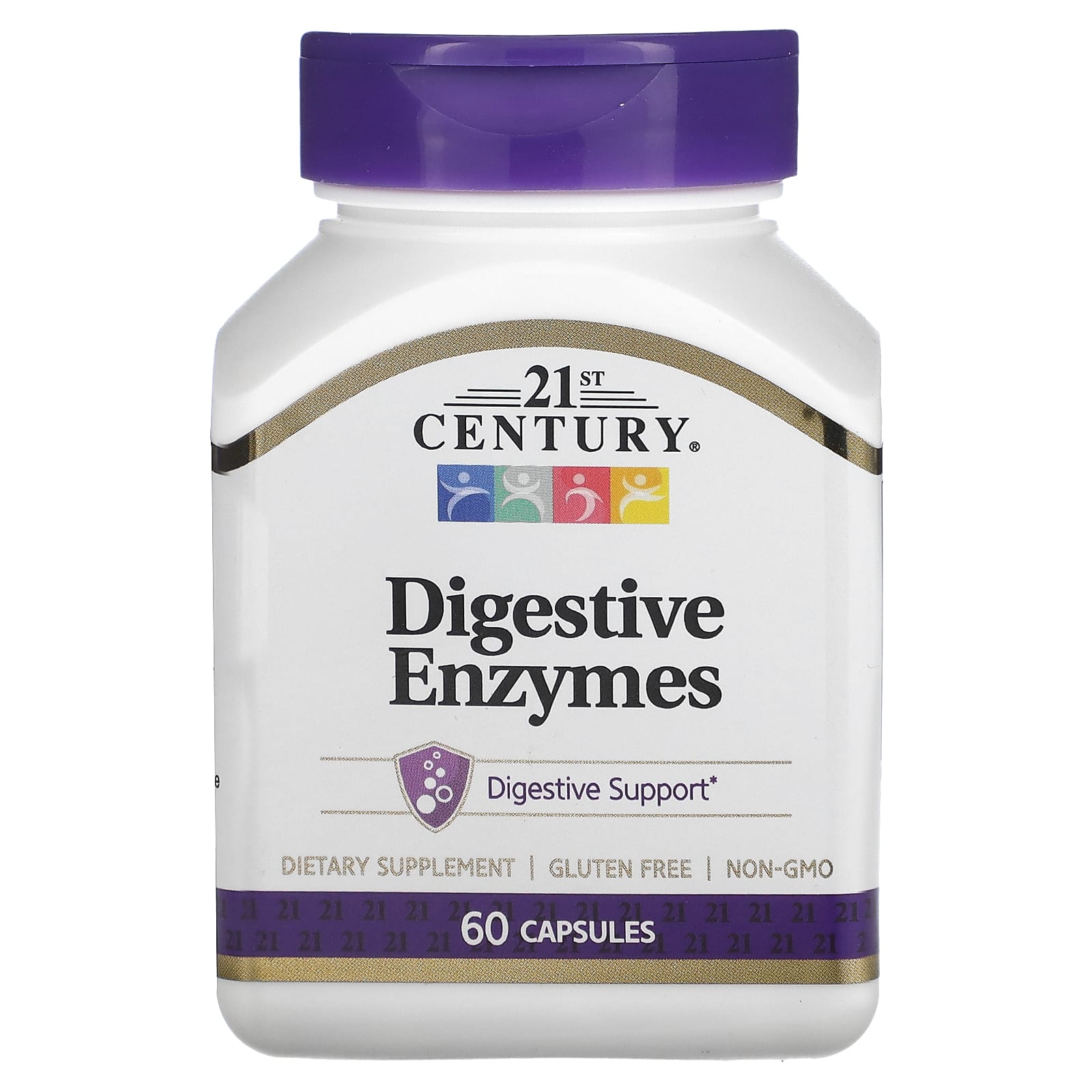Optimize Digestion with 21st Century Digestive Enzymes | 60 Capsules - Image 1