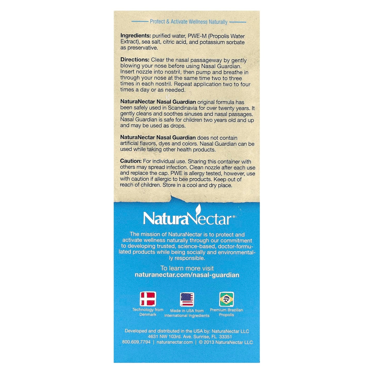 NaturaNectar, Nasal Guardian™ Spray, For 2 Years Old & Older, 1 fl oz (30 ml) - Image 2