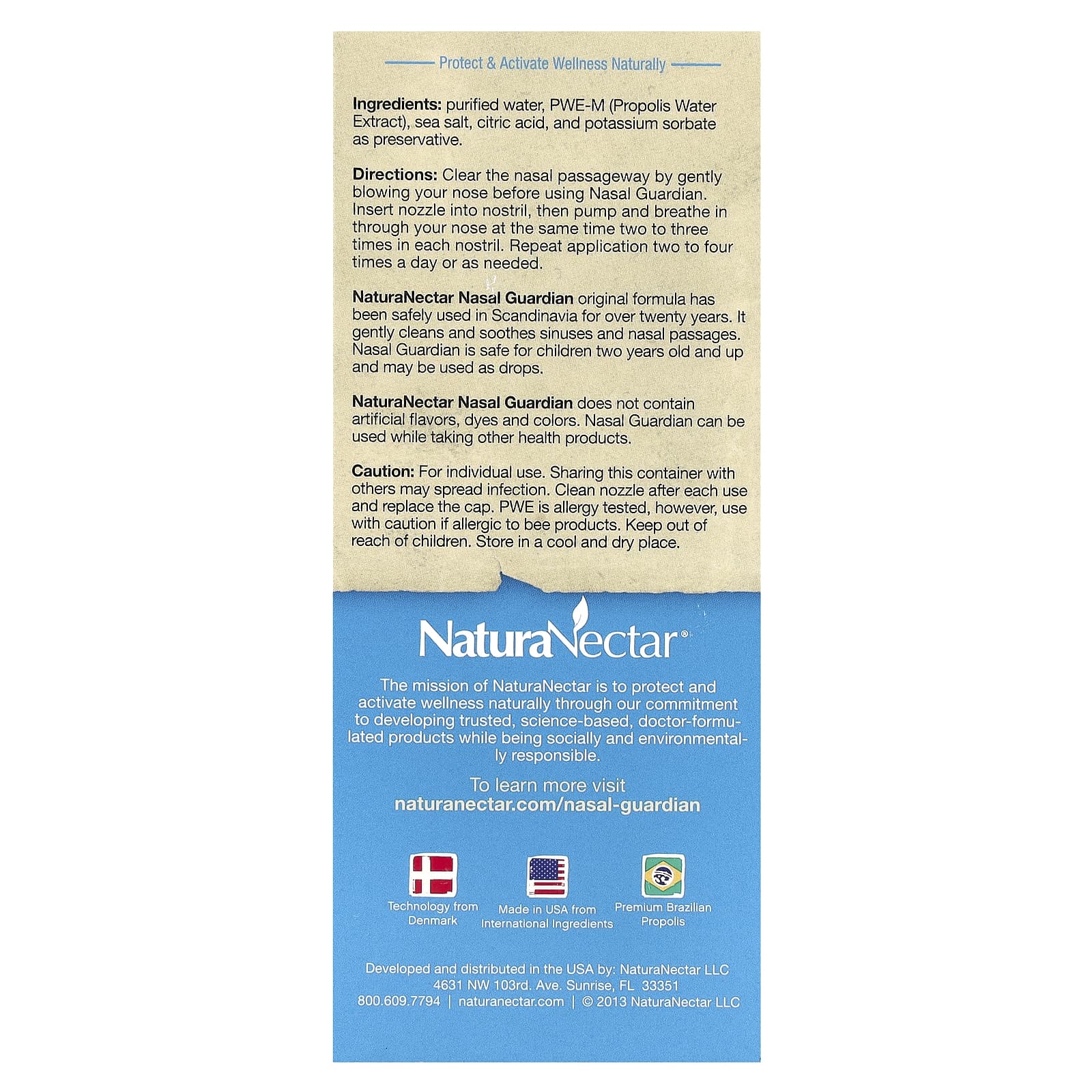 NaturaNectar, Nasal Guardian™ Spray, For 2 Years Old & Older, 1 fl oz (30 ml) - Image 2