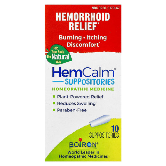 Natural Hemorrhoid Relief with Boiron HemCalm Suppositories - Image 1
