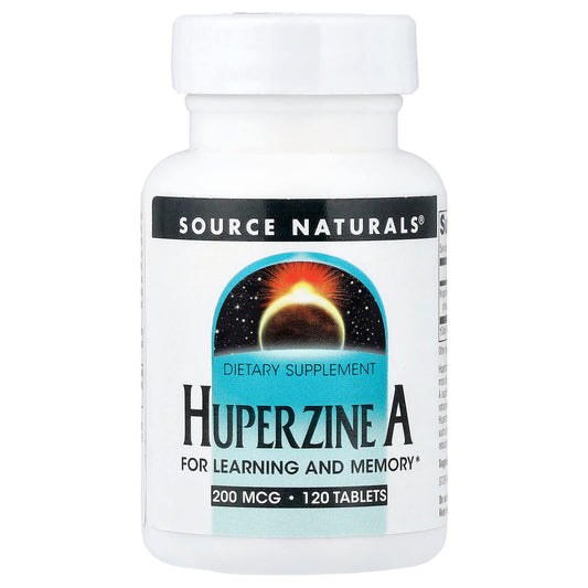 Source Naturals, Huperzine A, 200 mcg, 120 Tablets - Image 1