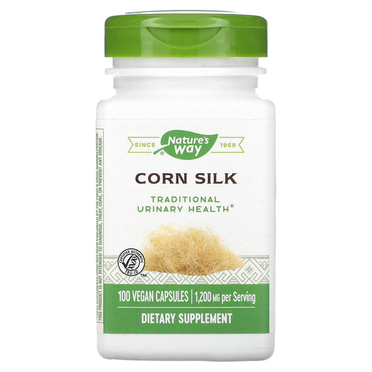 Nature's Way, Corn Silk, 100 Vegan Capsules (400 mg per Capsule) - Image 1