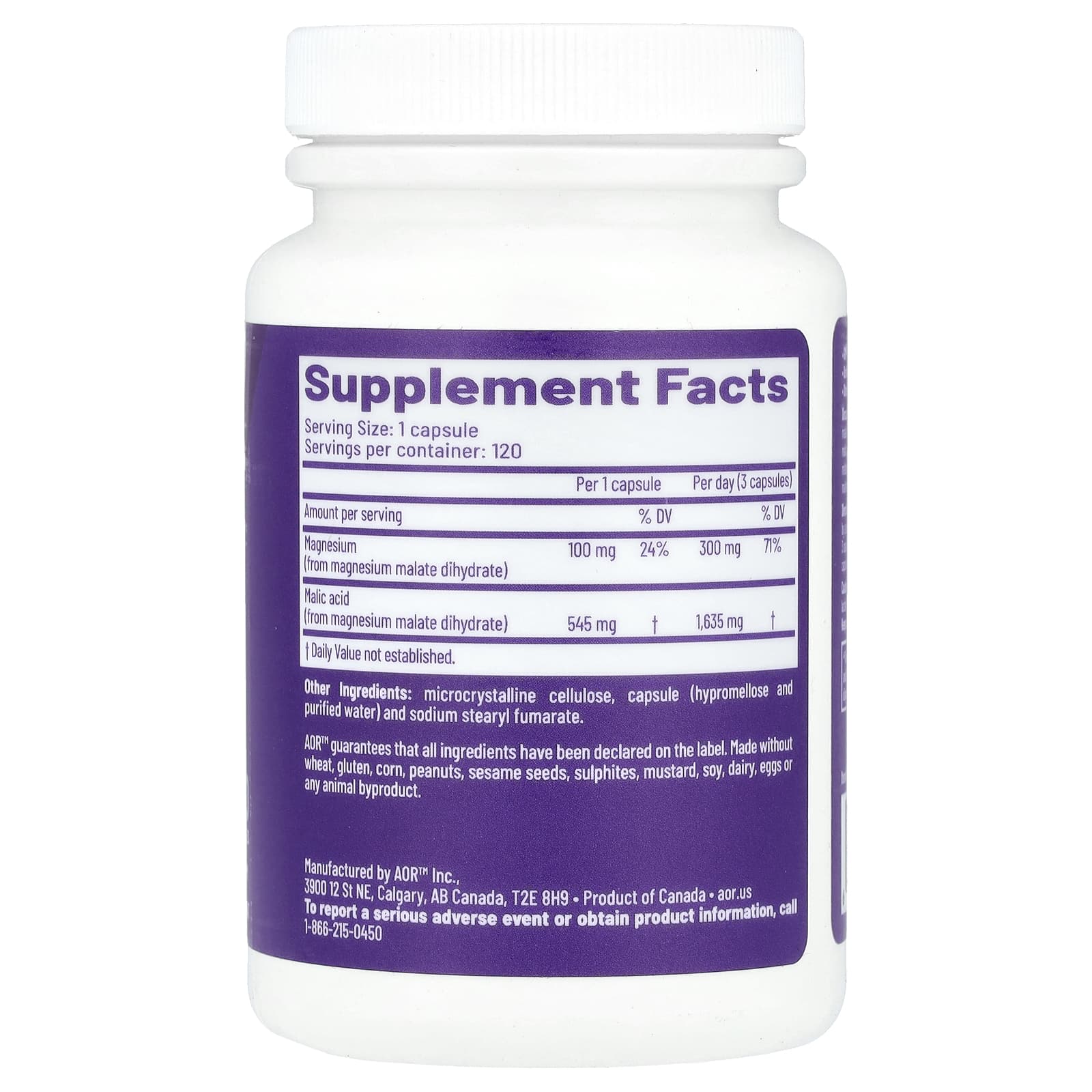 Mag Malate Renew by AOR - Magnesium Malate Supplement - Image 2