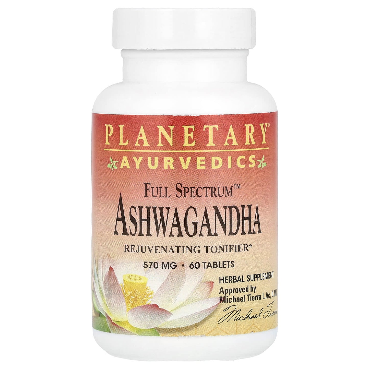 Planetary Herbals, Ayurvedics, Full Spectrum™ Ashwagandha, 60 Tablets - Image 1