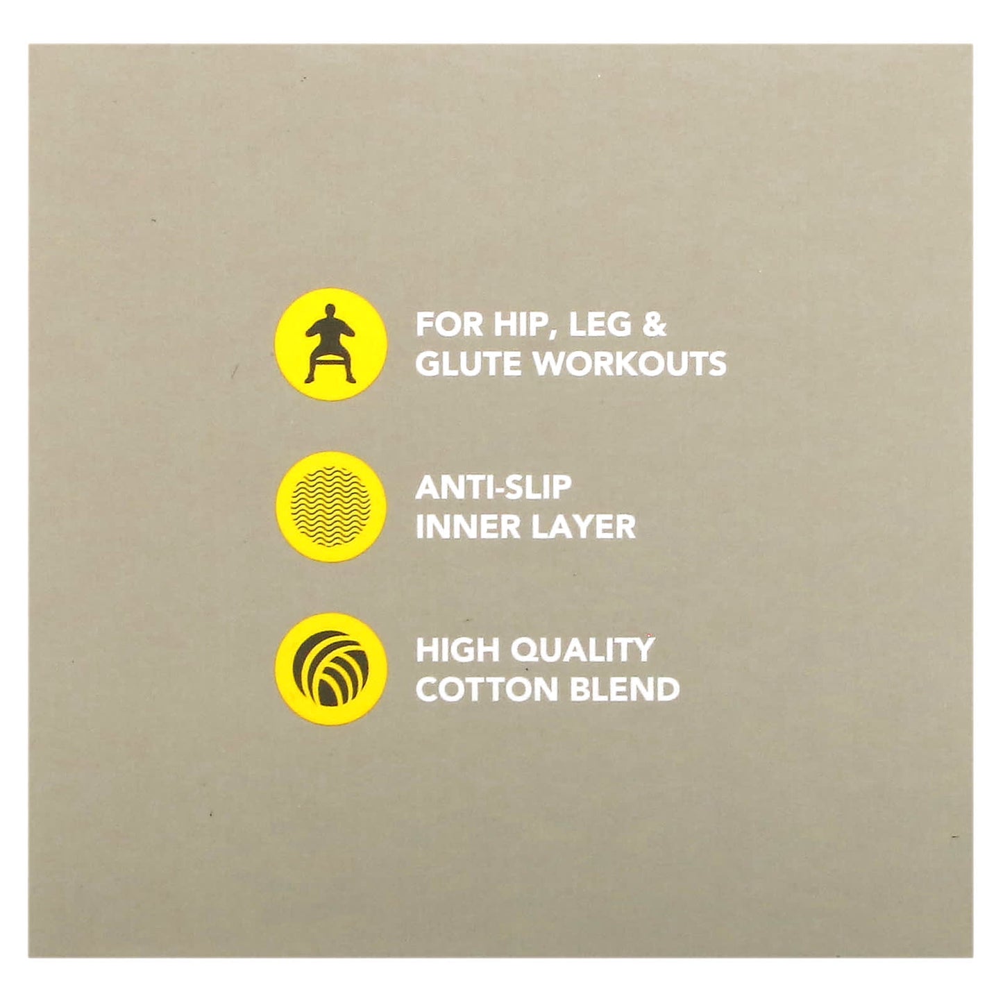 Sports Research, Sweet Sweat®, Hip Bands, Gray, 3 Bands - Image 2