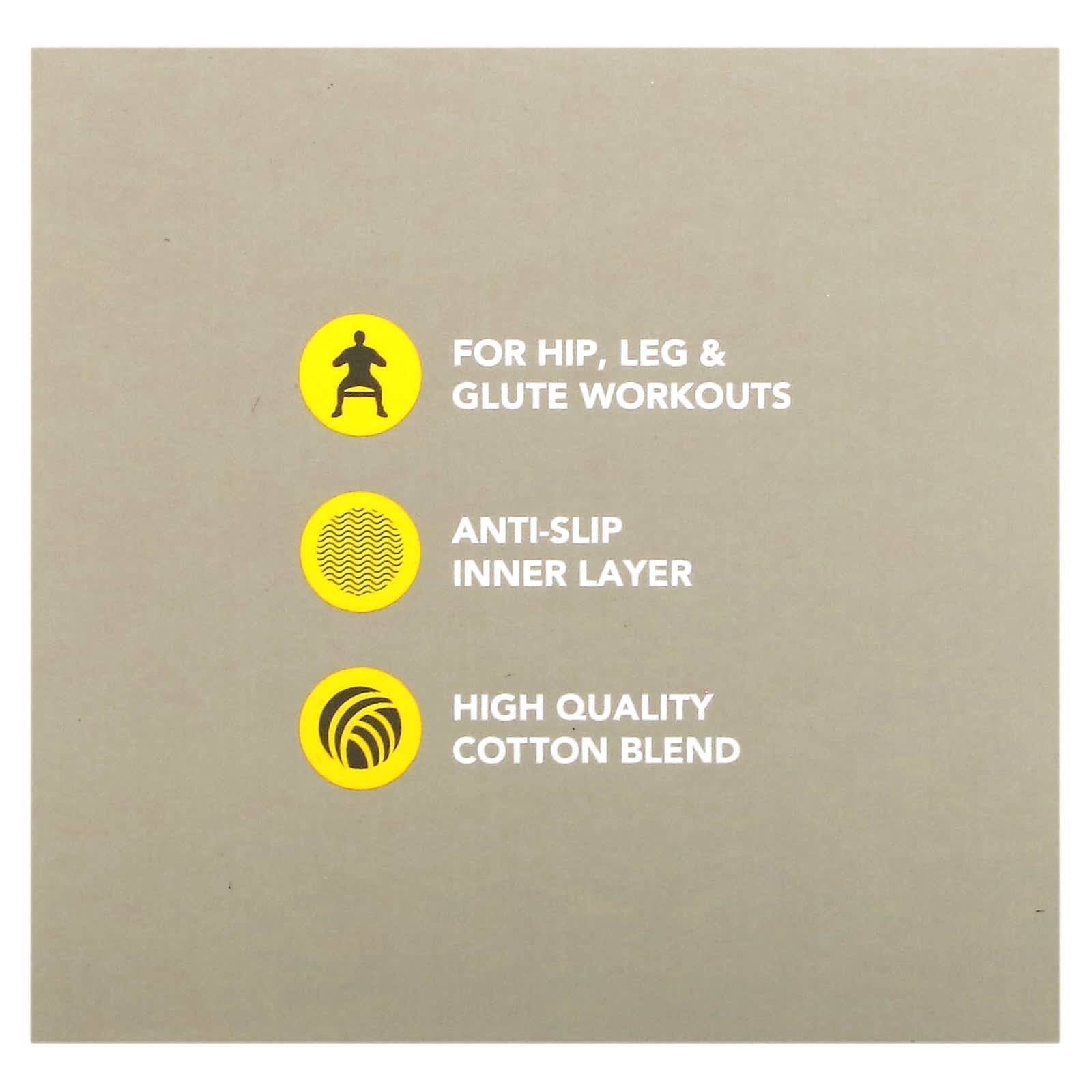 Sports Research, Sweet Sweat®, Hip Bands, Gray, 3 Bands - Image 2