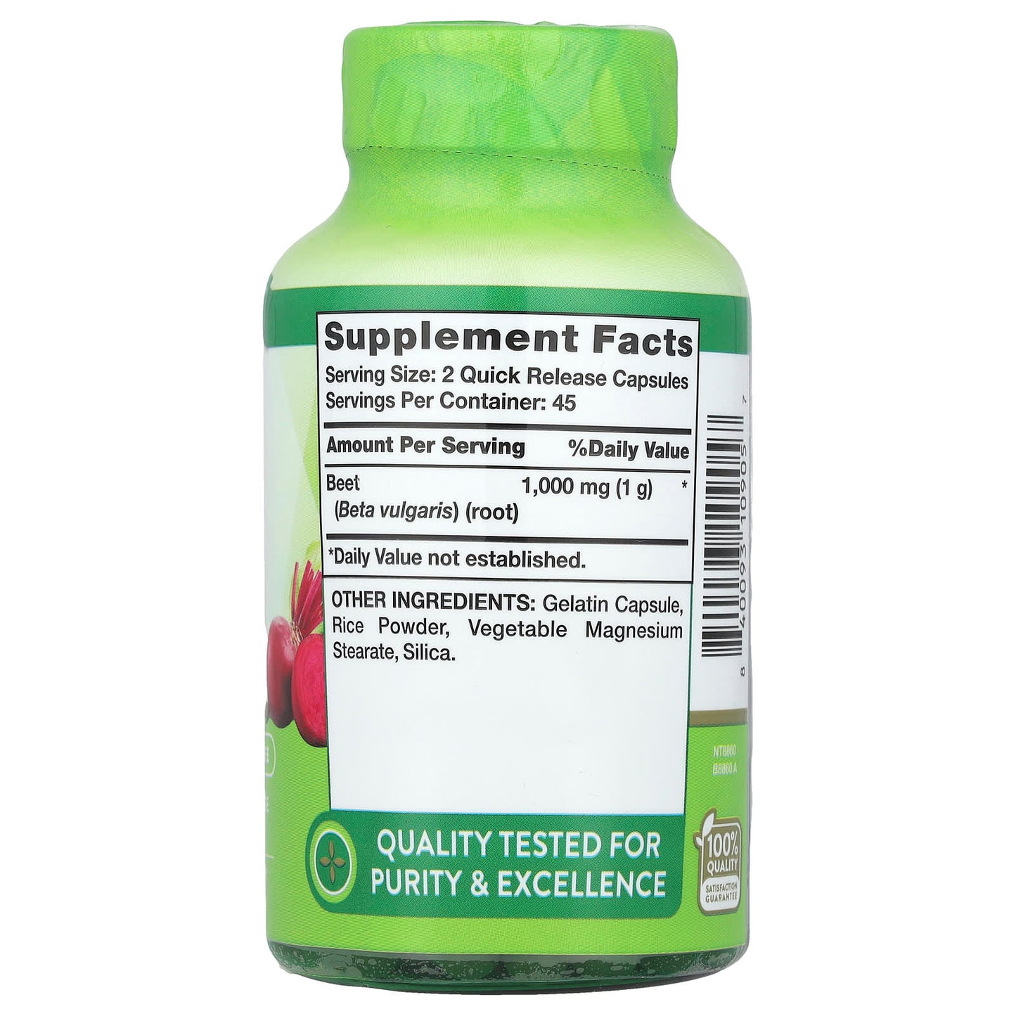 Nature's Truth, Beet Root, 90 Quick Release Capsules (500 mg per Capsule) - Image 2