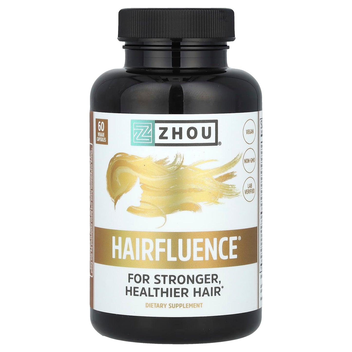 Zhou Nutrition, Hairfluence®, 60 Veggie Capsules - Image 1