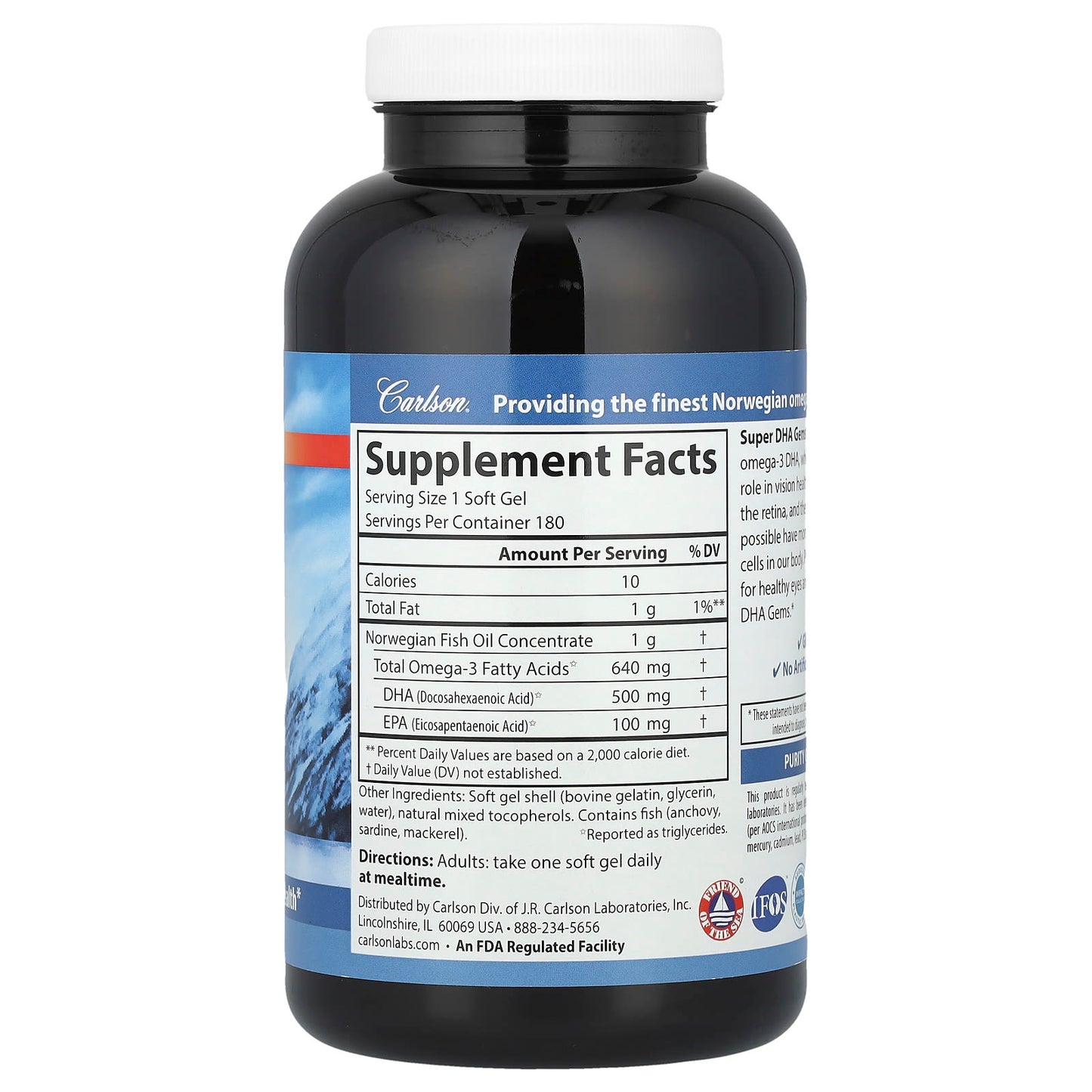 Carlson Super DHA Gems for Brain Health & Vision Support - Image 2