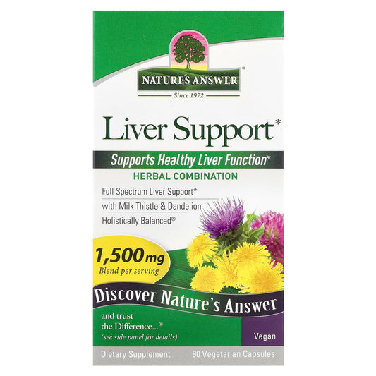 Nature's Answer, Liver Support, 90 Vegetarian  Capsules - Image 1