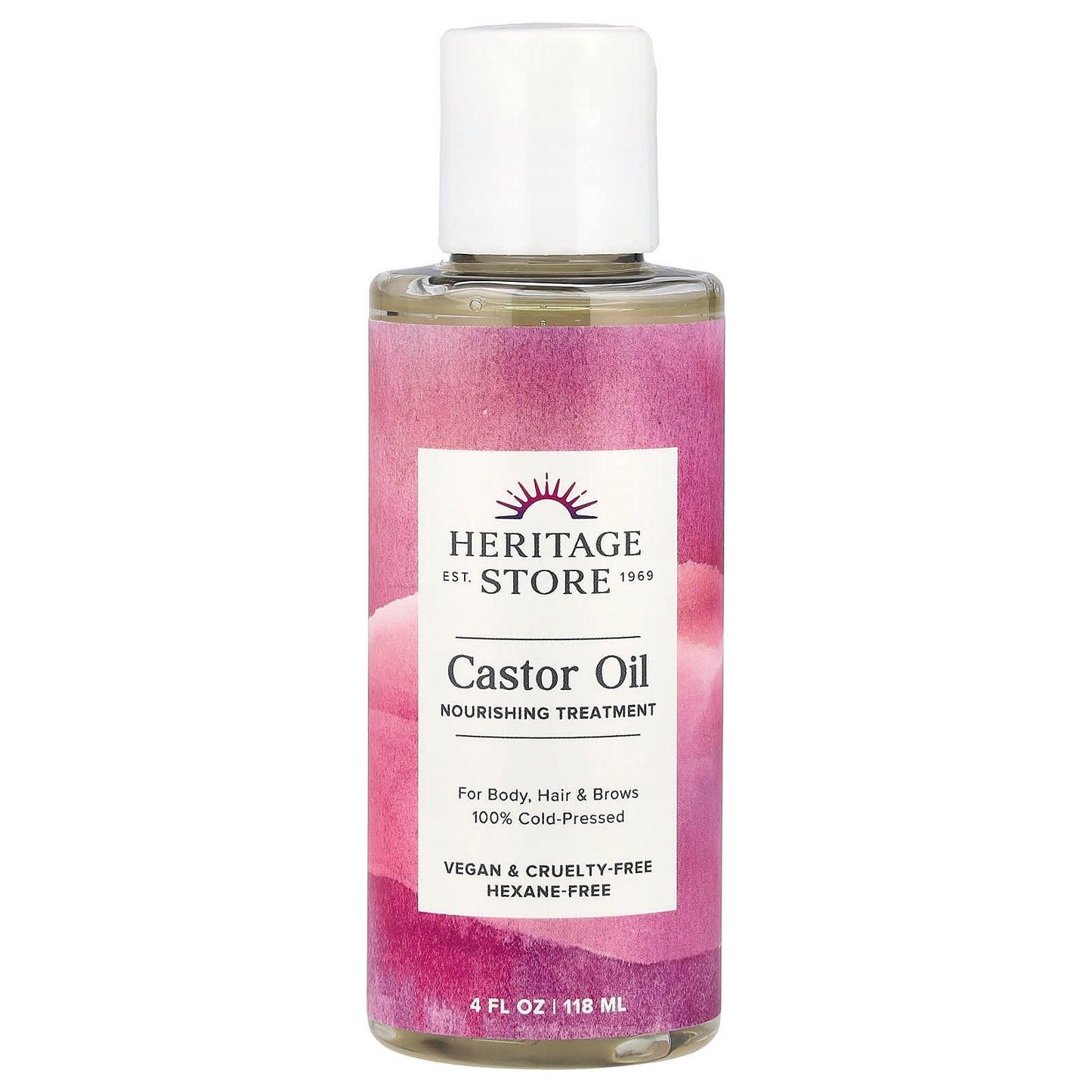 Castor Oil Treatment for Stronger Hair & Brows - 4fl oz - Image 1