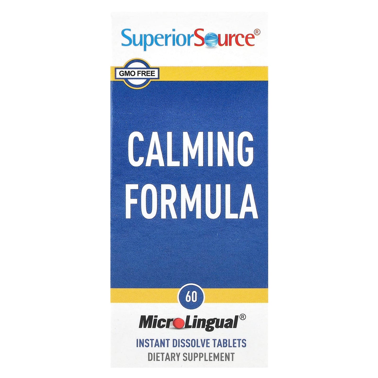 Superior Source, Calming Formula, 60 MicroLingual Instant Dissolve Tablets - Image 1