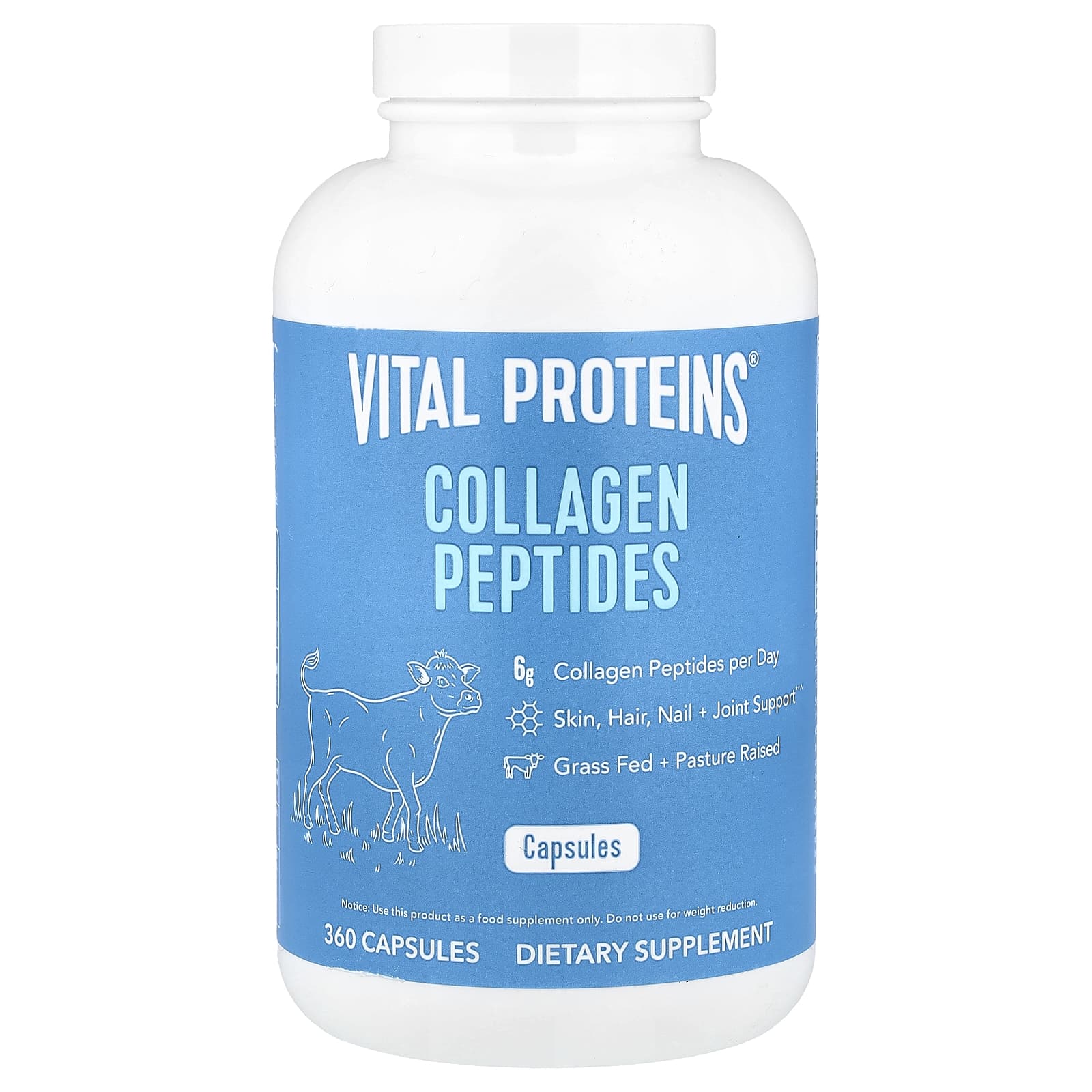 Vital Proteins, Collagen Peptides, 360 Capsules (550 mg per Capsule) - Image 1